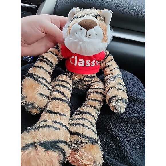 Class B Tiger Plush Striped Wild Cat Soft Doll Floppy Stuffed Animal Toy 15 inch - Picture 6 of 8